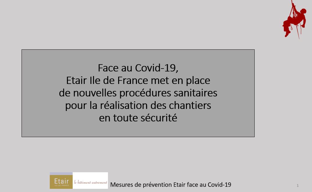 Nouvelles mesures sanitaires face au Covid-19 : Découvrez notre chantier Test